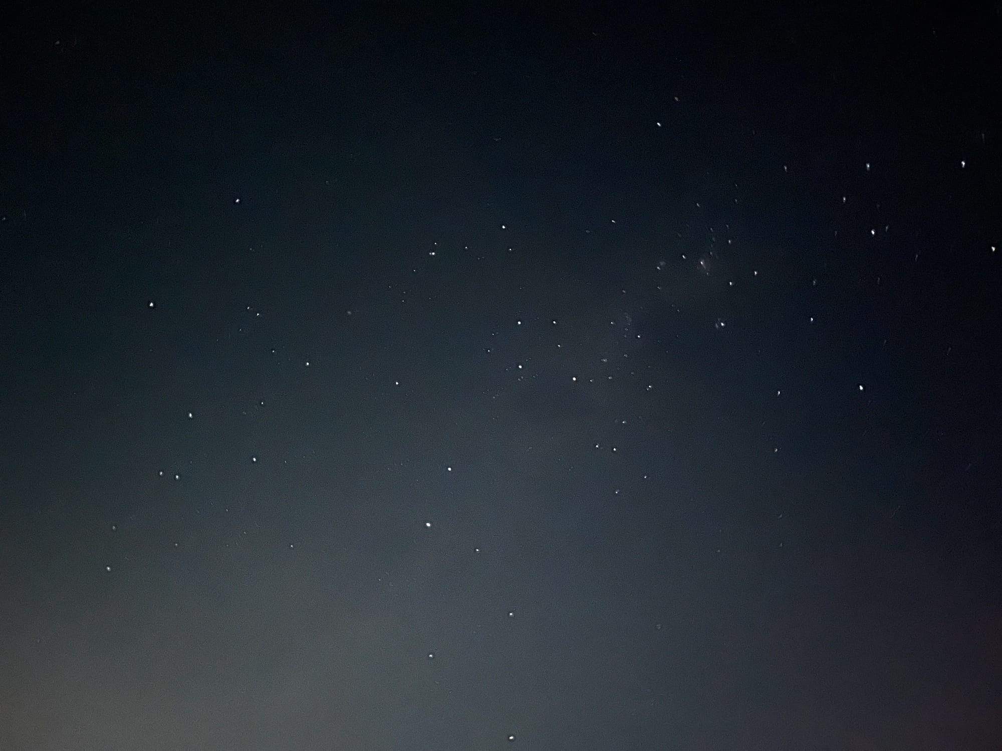 Night sky with bright stars